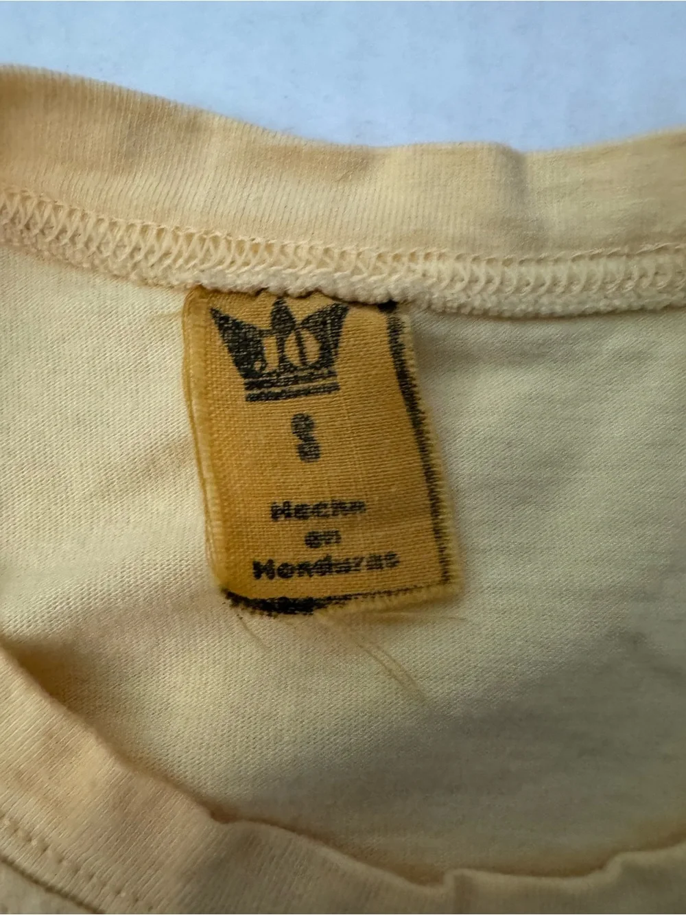 Flor de Cana Vintage Yellow Logo Short Sleeve Tee - Women - Picture 8 of 10